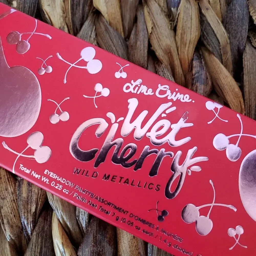NIB Lime Crime Wet Cherry Wild Metallics Eyeshadow Pallet